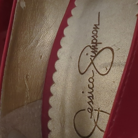 Red Jessica Simpson High Heels - Picture 6 of 12